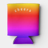 Schöne Regenbogenfarben können die Leckerbissen kü Dosenkühler (Vorderseite)