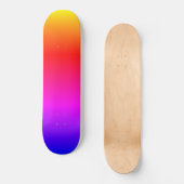 Schöne Regenbogenfarben Skateboard (Vorderseite)