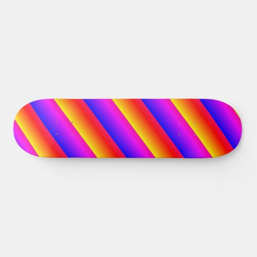Schöne Regenbogenfarben Skateboard (Horizontal)