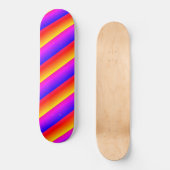 Schöne Regenbogenfarben Skateboard (Vorderseite)