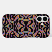Schöne Regenbogenfarbene Bandverdrehungen Muster K Case-Mate iPhone Hülle (Rückseite (Horizontal))