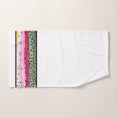 Schöne Regenbogenforelle Fliegenfischer Angelangle Badhandtuch Set (Handtuch)