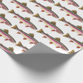 Schöne Regenbogenforelle für Männer und Frauen Geschenkpapier (Ecke)