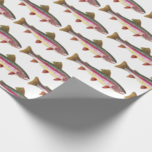 Schöne Regenbogenforelle für Männer und Frauen Geschenkpapier (Ecke)