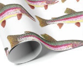 Schöne Regenbogenforelle für Männer und Frauen Geschenkpapier (Rolleneckpunkt)