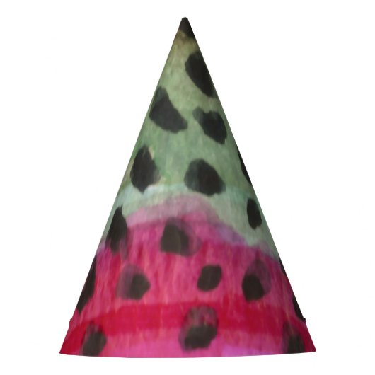 Schöne Regenbogenforelle-Kunst Partyhütchen (Vorderseite)