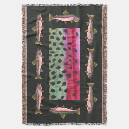 Schöne Regenbogenforellen Fischer Decke (Vorderseite Vertikal)