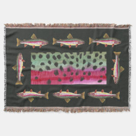 Schöne Regenbogenforellen Fischer Decke