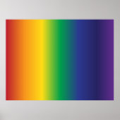 Schöne Regenbogenstreifen Poster (Vorne)