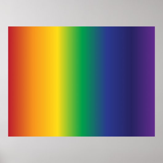Schöne Regenbogenstreifen Poster (Vorne)