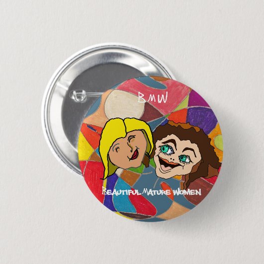 Schöne reife Frauen Button (Vorne & Hinten)