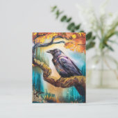 Schöne Reihe auf einem Baumzweig Postkarte (Stehend Vorderseite)