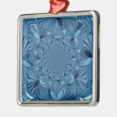 Schöne, reizende Iridescent Blue Kaleidoskop Art Ornament Aus Metall (Links)