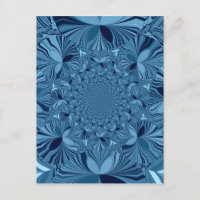 Schöne, reizende Iridescent Blue Kaleidoskop Art