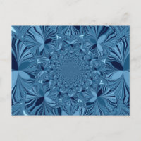 Schöne, reizende Iridescent Blue Kaleidoskop Art