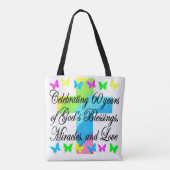 SCHÖNE RELIGIÖSE 60. GEBURTSTAG TASCHE (Rückseite)