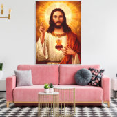 Schöne religiöse Heilige Herz Jesu Bild Leinwanddruck (Insitu (Wohnzimmer))