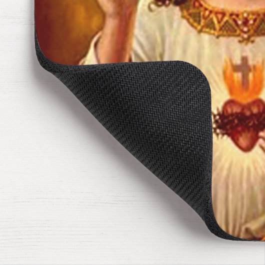 Schöne religiöse Heilige Herz Jesu Bild Mousepad (Ecke)