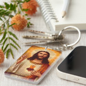 Schöne religiöse Heilige Herz Jesu Bild Schlüsselanhänger (Vorderseite rechts)