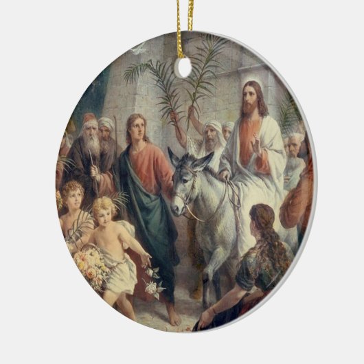 Schöne religiöse Szene Keramik Ornament (Links)