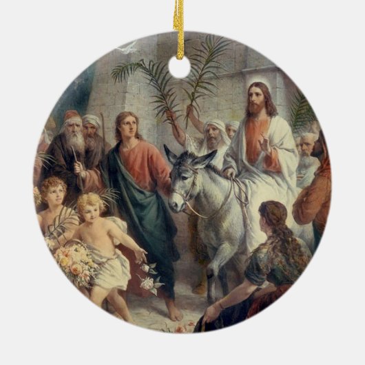 Schöne religiöse Szene Keramik Ornament (Hinten)