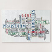 Schöne religiöse Word Art Puzzle (Horizontal)