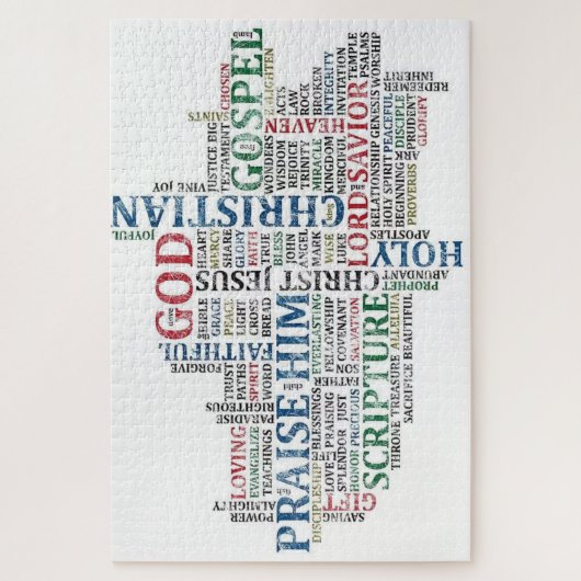 Schöne religiöse Word Art Puzzle (Vertikal)