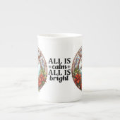 Schöne Rentiergläser Porzellantasse (Vorderseite)