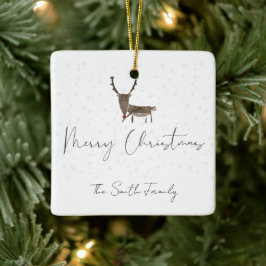 Schöne Rentierzauber der Ferien Keramik Keramikornament