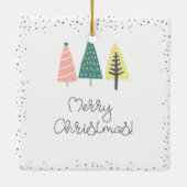 Schöne Rentierzauber der Ferien Keramik Keramikornament (Rückseite)