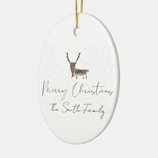 Schöne Rentierzauberei Keramik Ornament (Links)