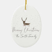 Schöne Rentierzauberei Keramik Ornament (Vorne)