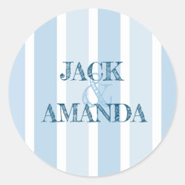 Schöne Retro-Blumenkleber für Hochzeitslabel Runder Aufkleber