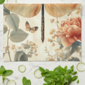 Schöne Retro-Dragonfly, Schmetterling Geschirrtuch (Gefaltet)