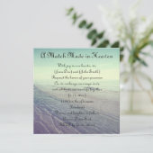 Schöne Retro Pastel Landschaftlich Ocean View Einladung (Stehend Vorderseite)