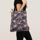 Schöne Retro-Pink-Pastell-Blumenmuster Tasche (Von Nahem)