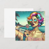 Schöne Retro Pop Kunst, Dichtung und Musik (Vorne/Hinten)