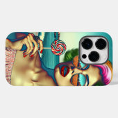 Schöne Retro Pop Kunst, Dichtung und Musik Case-Mate iPhone Hülle (Rückseite (Horizontal))