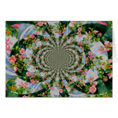 Schöne Retro-Rosa rote Rosen Aquarellblüte (Vorderseite (Horizontal))