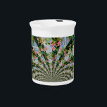 Schöne Retro-Rosa rote Rosen Aquarellblüte Getränke Pitcher<br><div class="desc">ein wunderschönes Rosa- und rote Rose-Gemälde mit einer lustigen Drehung im Stile eines digitalen Mandalas -</div>