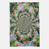 Schöne Retro-Rosa rote Rosen Aquarellblüte Handtuch (Vertikal)