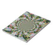 Schöne Retro-Rosa rote Rosen Aquarellblüte Notizblock (Rotiert)