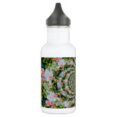 Schöne Retro-Rosa rote Rosen Aquarellblüte Trinkflasche (Links)