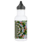 Schöne Retro-Rosa rote Rosen Aquarellblüte Trinkflasche (Rechts)