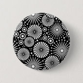 Schöne Retro-schwarz-weiß-Taste Button (Vorderseite)