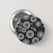 Schöne Retro-schwarz-weiß-Taste Button (Vorne & Hinten)