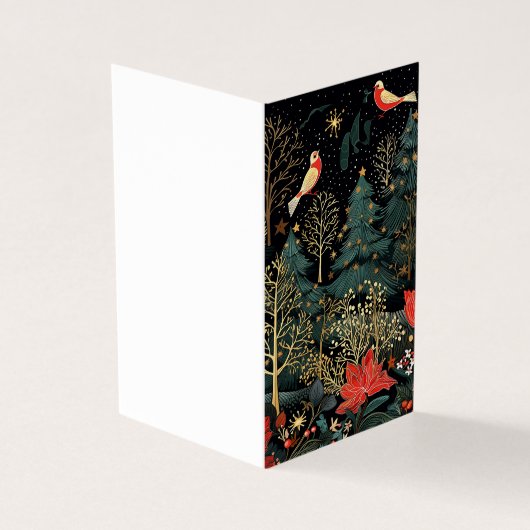 Schöne Retro Weihnachtskarte (Vorderseite)