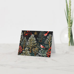 Schöne Retro Weihnachtskarte Feiertagskarte