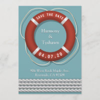 Schöne Rettungsschwimmer im Stil eines Seemanns Sa