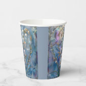 Schöne, rieszierende Lily of Valley Embossed Glass Pappbecher (Links)